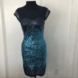 Speechless ombré sequin dress